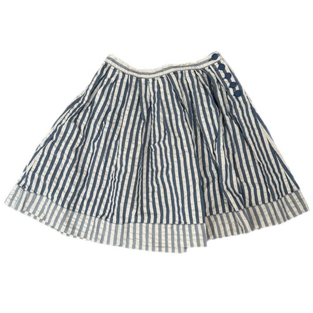Kimchi Blue Urban Outfitters Circle Skirt Blue and White Striped Women's Size 2